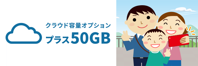 クラウド容量オプションの画像