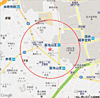 測位レベル2の表示地図イメージ