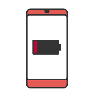 バッテリーの消耗の画像