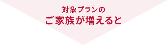 対象プランのご家族が増えると