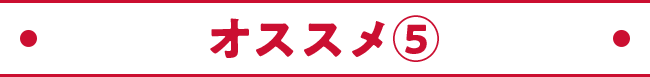 オススメ⑤