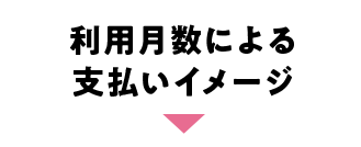 利用月数による支払いイメージ