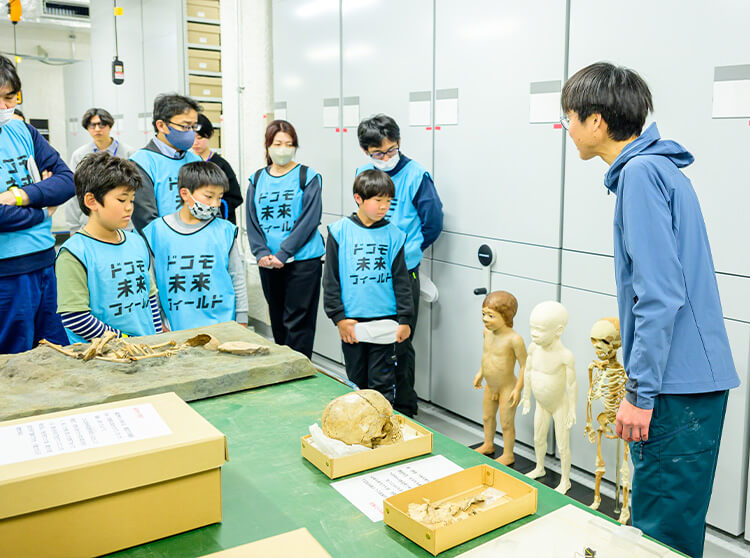 国立科学博物館 | 2025 ドコモ未来フィールド | 収蔵庫ツアーの様子