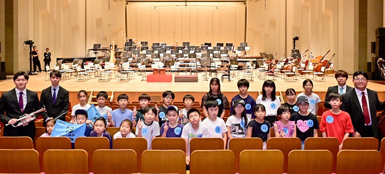 ＮＨＫ交響楽団 | 2025 ドコモ未来フィールド | 体験イベント参加者の集合写真