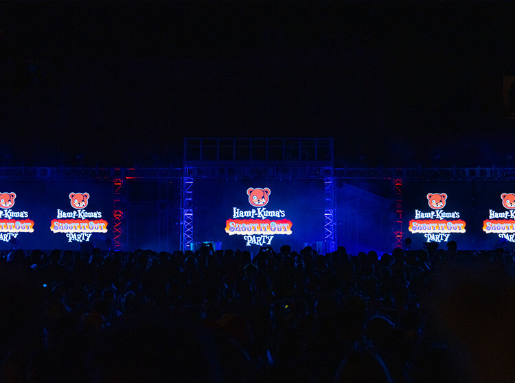 ユニバーサル・スタジオ・ジャパン | ハミクマ・シャウト・イット・アウト・パーティの様子