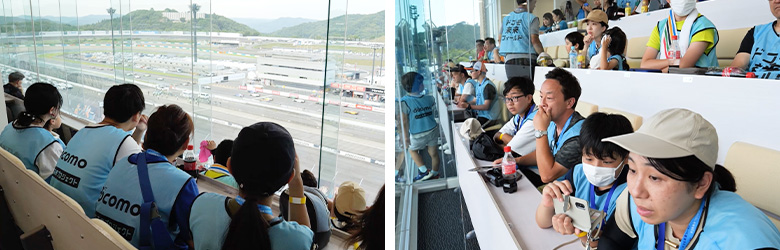 ダンディライアンレーシング | 2023 ドコモ未来フィールド | レース観戦時の様子