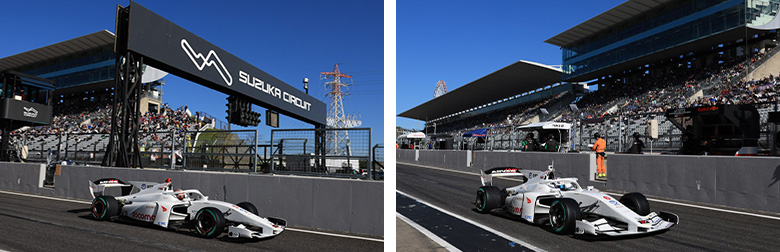 ダンディライアンレーシング | ダンディライアンレーシング 2024スーパーフォーミュラ | サーキットを走行する選手