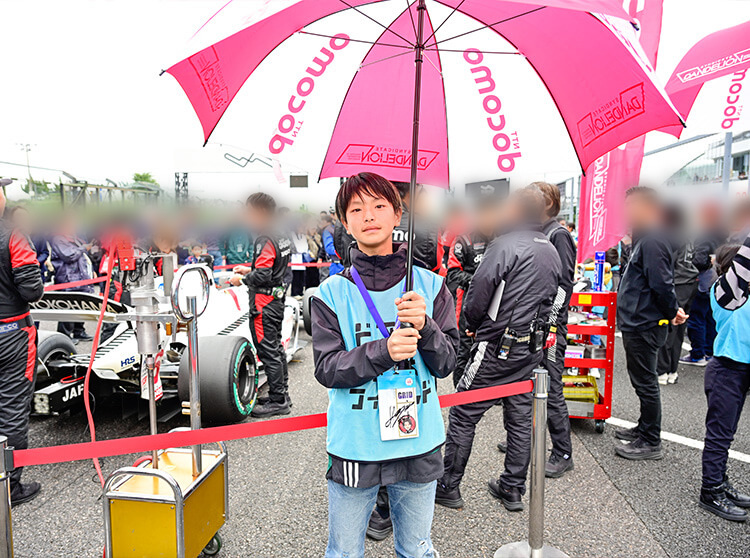 ダンディライアンレーシング | 2024 ドコモ未来フィールド | お仕事体験の様子