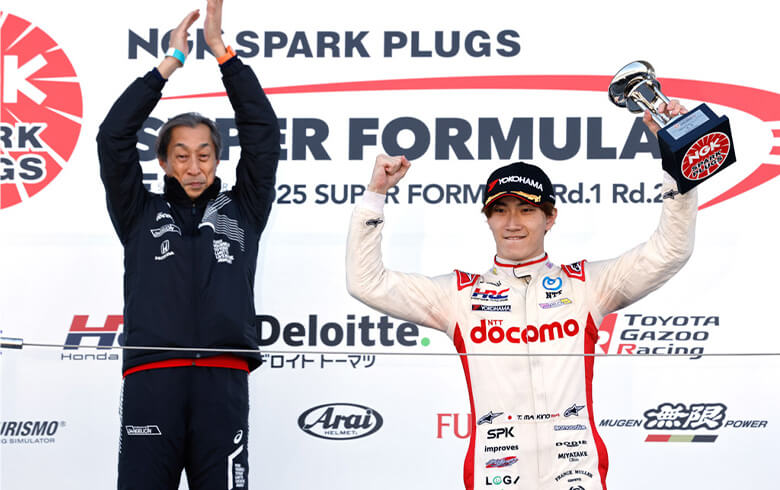 ダンディライアンレーシング | 2025スーパーフォーミュラ | 表彰台の牧野選手
