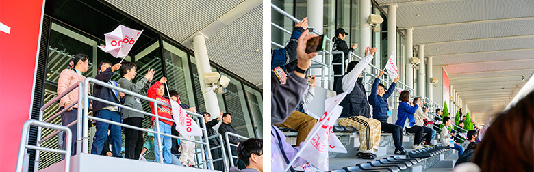 ダンディライアンレーシング | 2025 ドコモ未来フィールド | レース観戦の様子