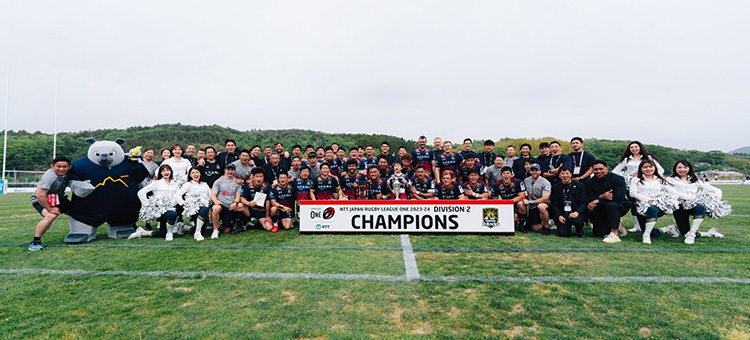 浦安D-Rocks | 浦安D-Rocks 2年連続D2優勝 | 浦安D-Rocks選手の集合写真