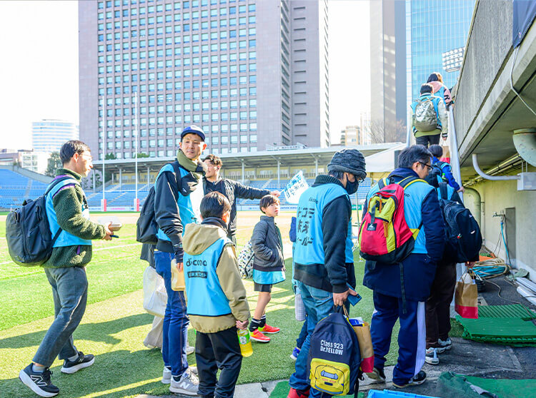 浦安D-Rocks | 2026 ドコモ未来フィールド | バス移動の様子