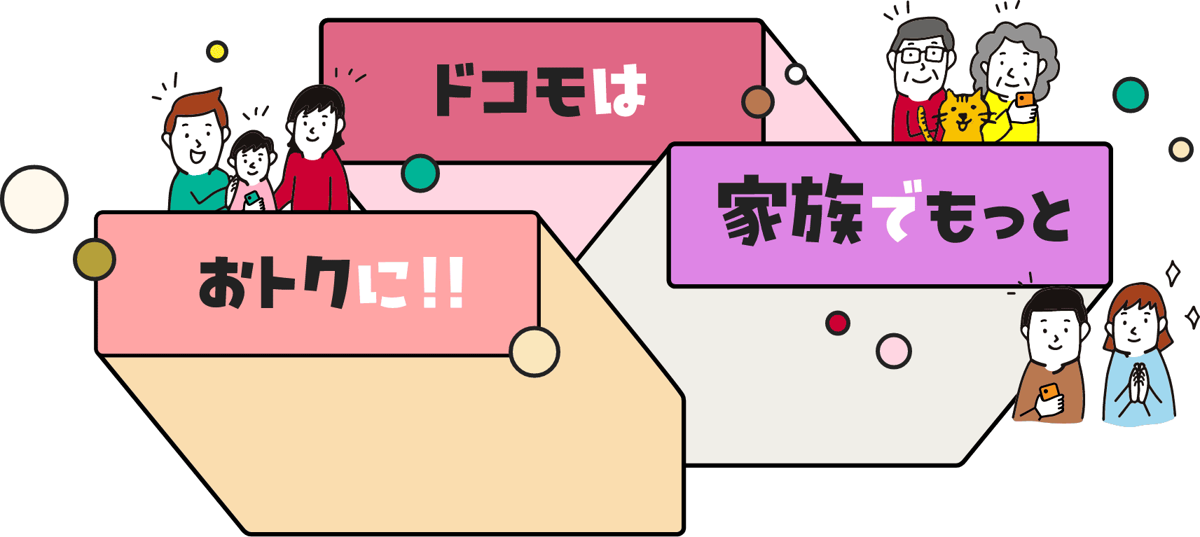 ドコモは家族でもっとおトクに!!