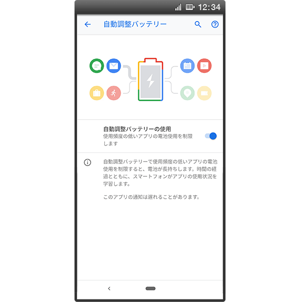 自動調整バッテリーの画像