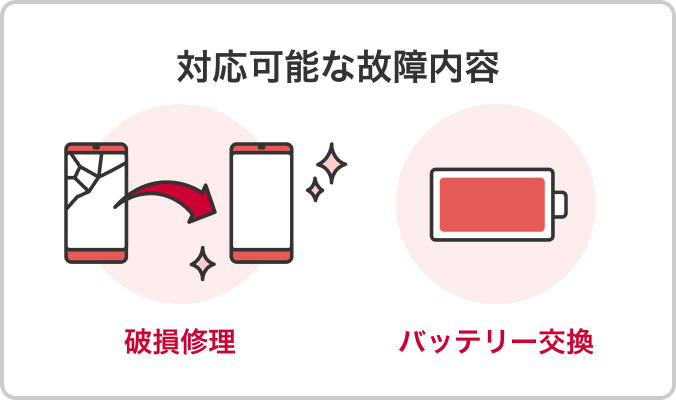 【対応可能な故障内容】破損修理・バッテリー交換