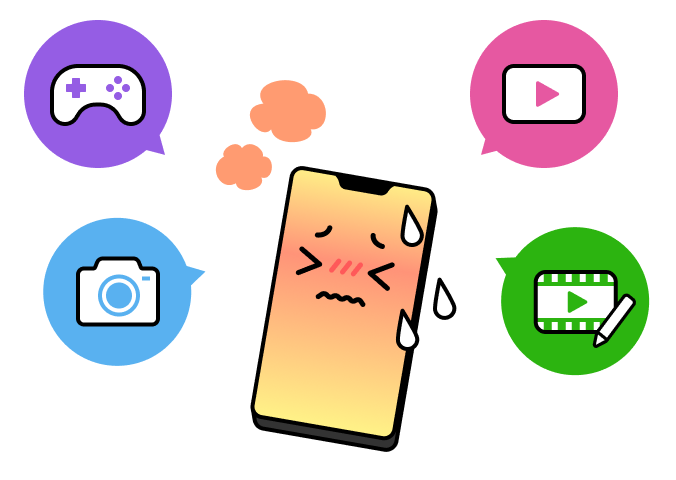 「使用中はこまめに休憩を」のイメージ画像