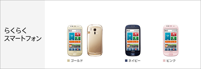 らくらくスマートフォン(F-12D)